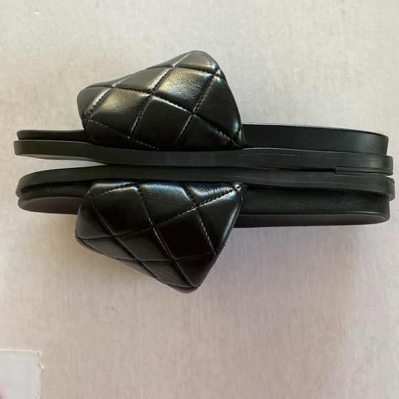 AVELLINI Women’s Black Cushion Slides Sandals Size 39 or 8 US - Picture 6 of 7